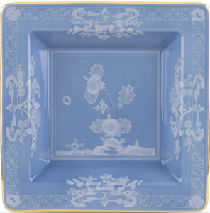 Ginori Oriente Italiano Pervinca Large Square Tray / Vide Poche